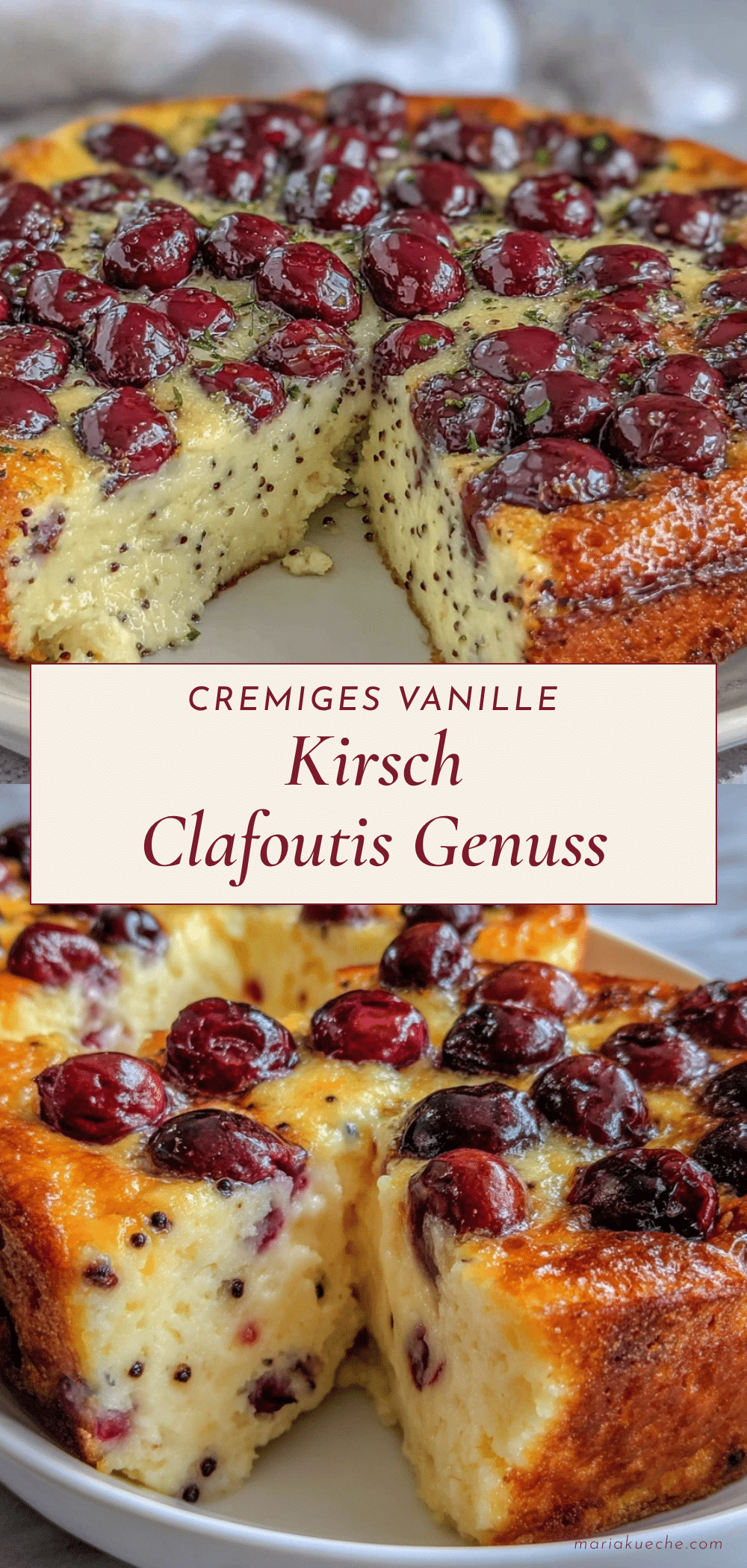 Vanille-Kirsch Clafoutis recipe