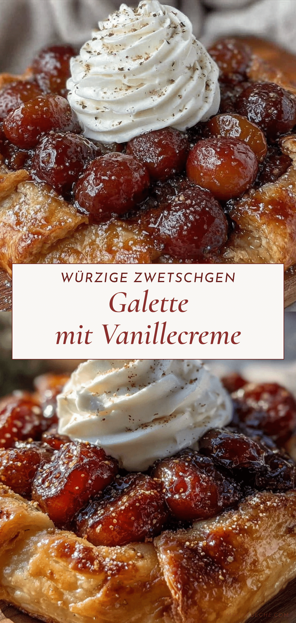 würzige Zwetschgen Galette recipe
