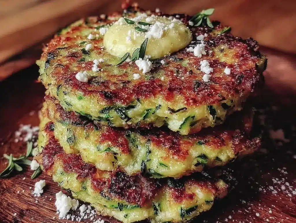 Zucchini-Fritter mit Feta - featured image