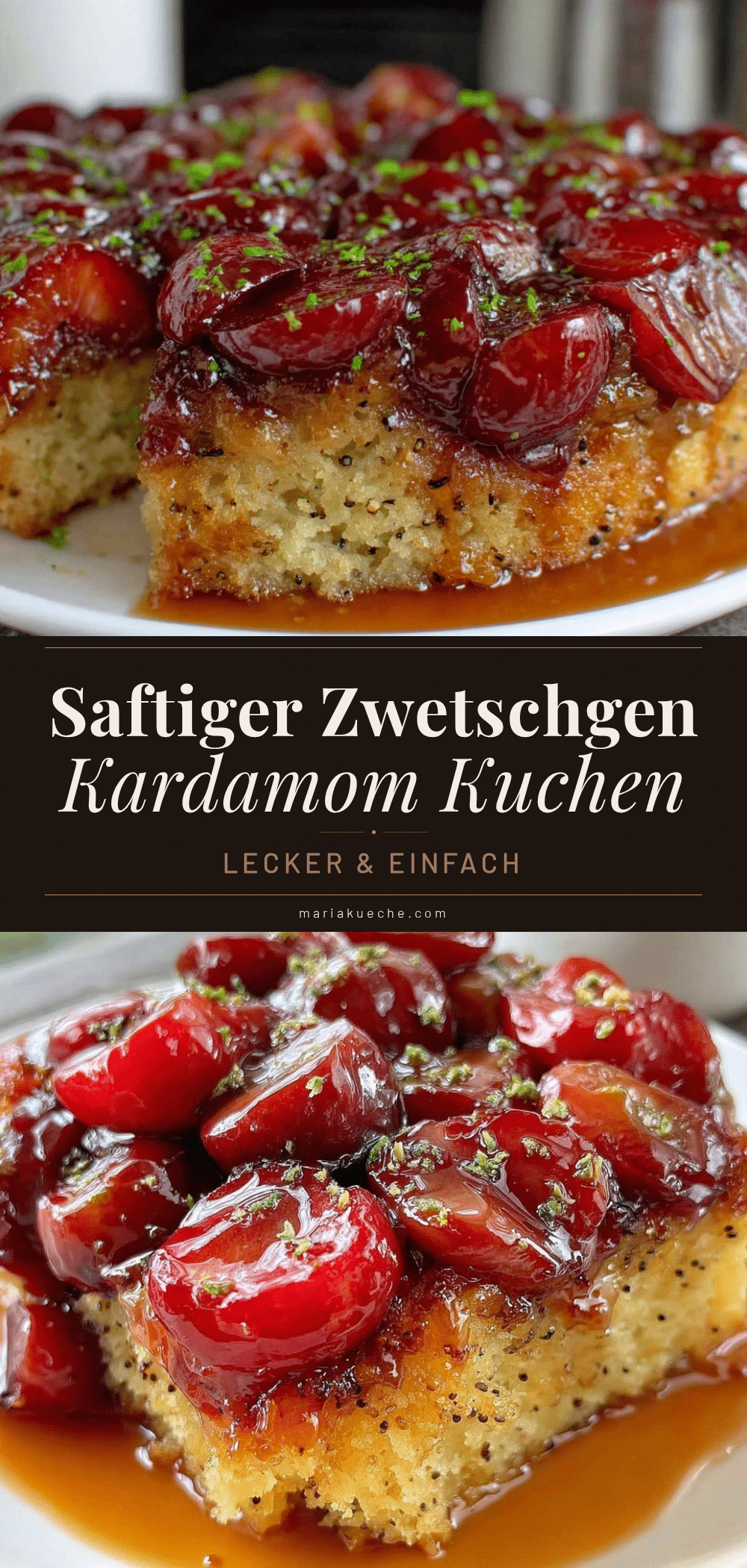 Zwetschgen Kardamom Kuchen recipe