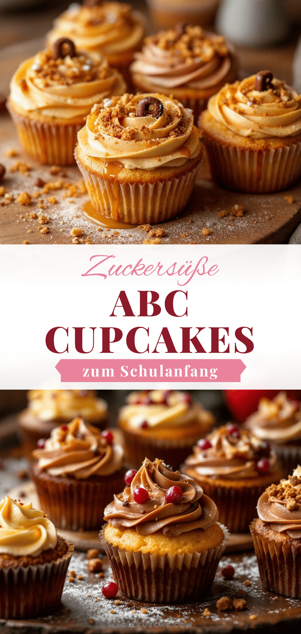 ABC-Buchstaben-Cupcakes zum ersten Schultag recipe