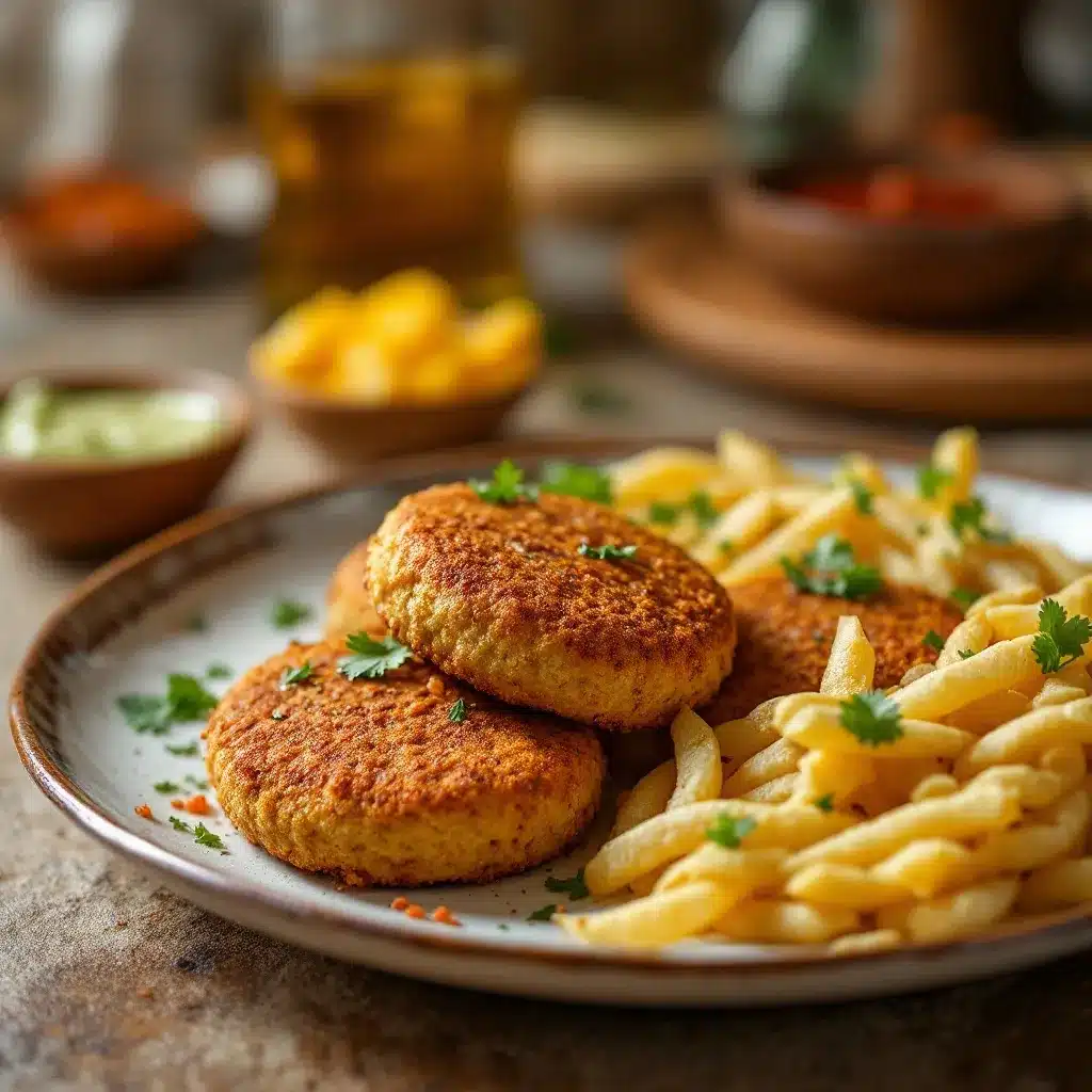 Airfryer Falafel ohne Öl preparation steps