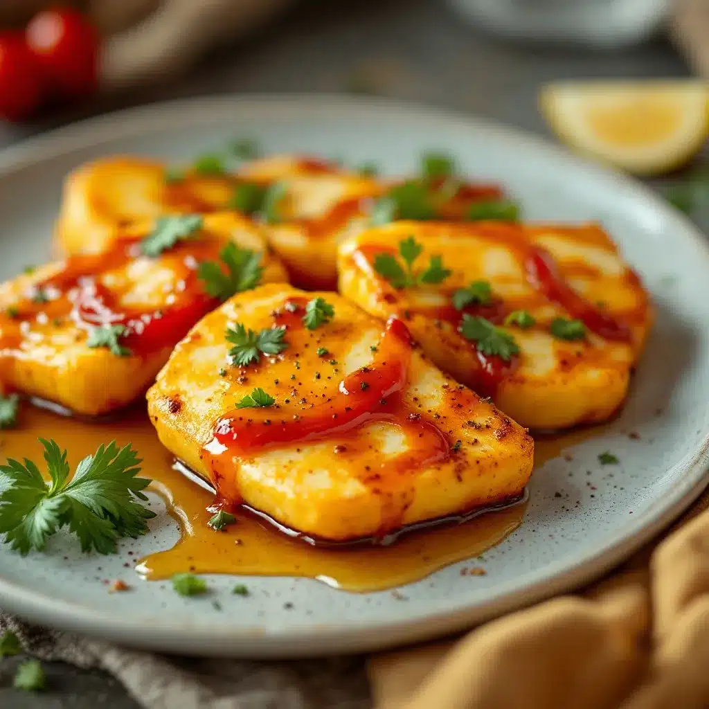 Airfryer-Halloumi-Spieße preparation steps