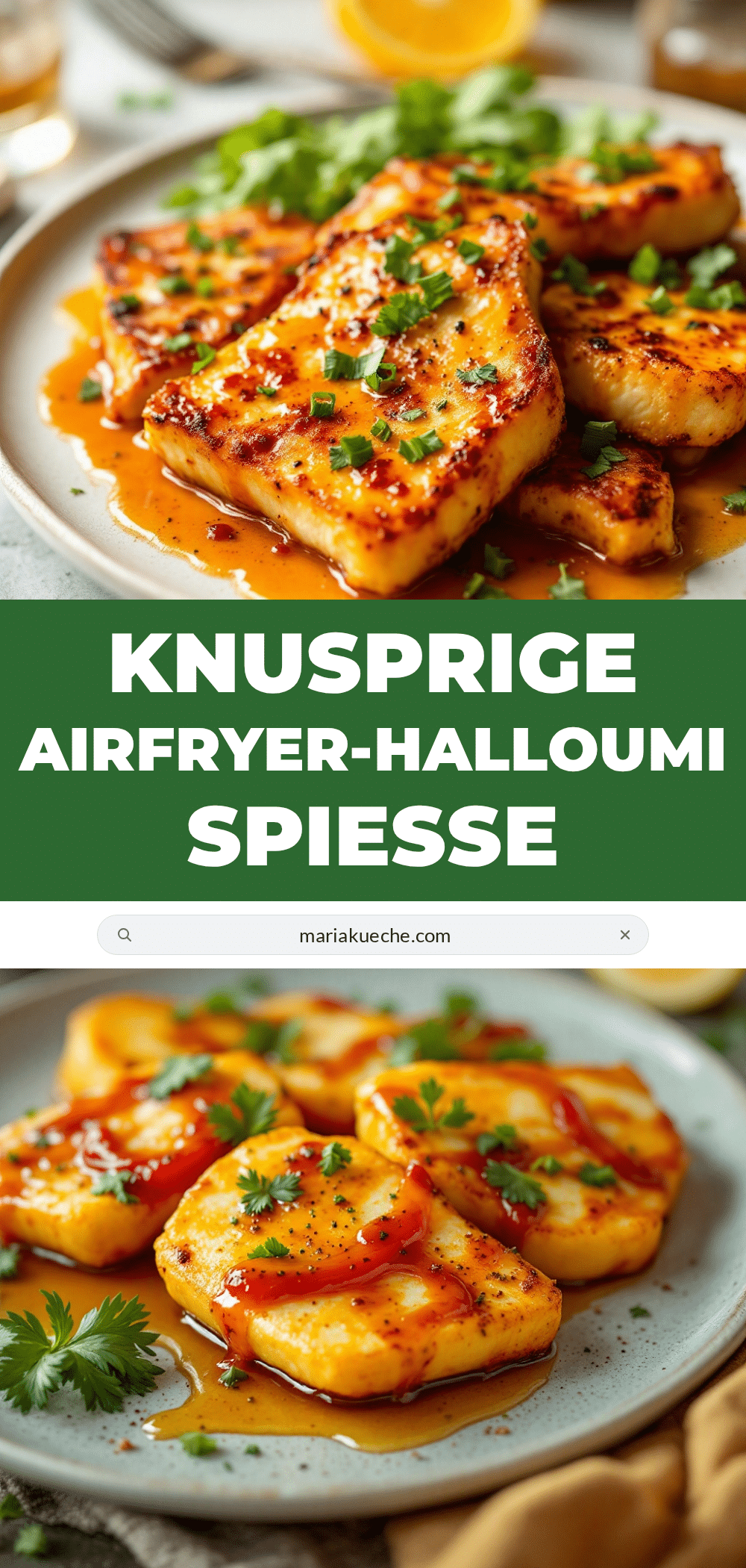 Airfryer-Halloumi-Spieße recipe