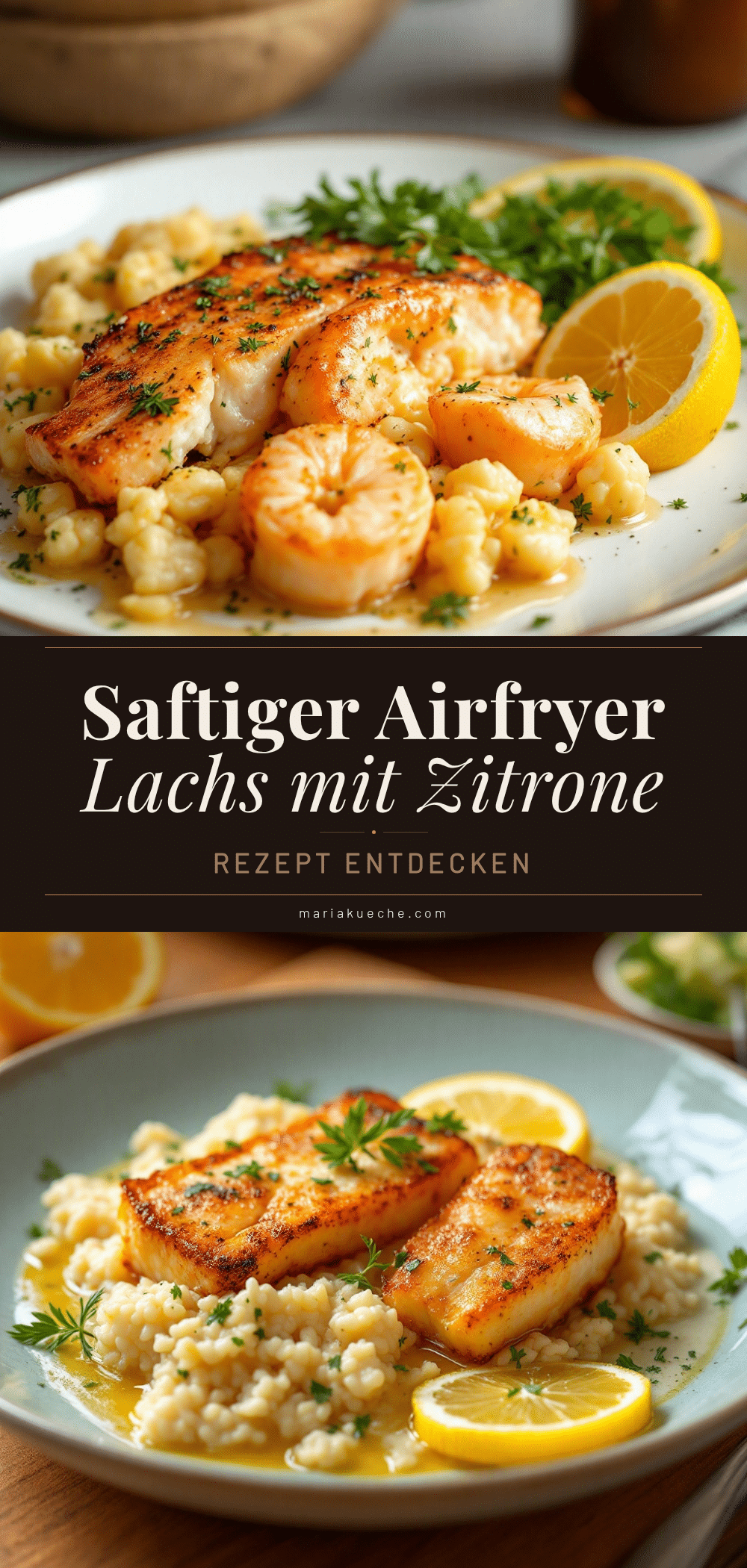 Airfryer Lachs mit Zitrone und Kräutern recipe