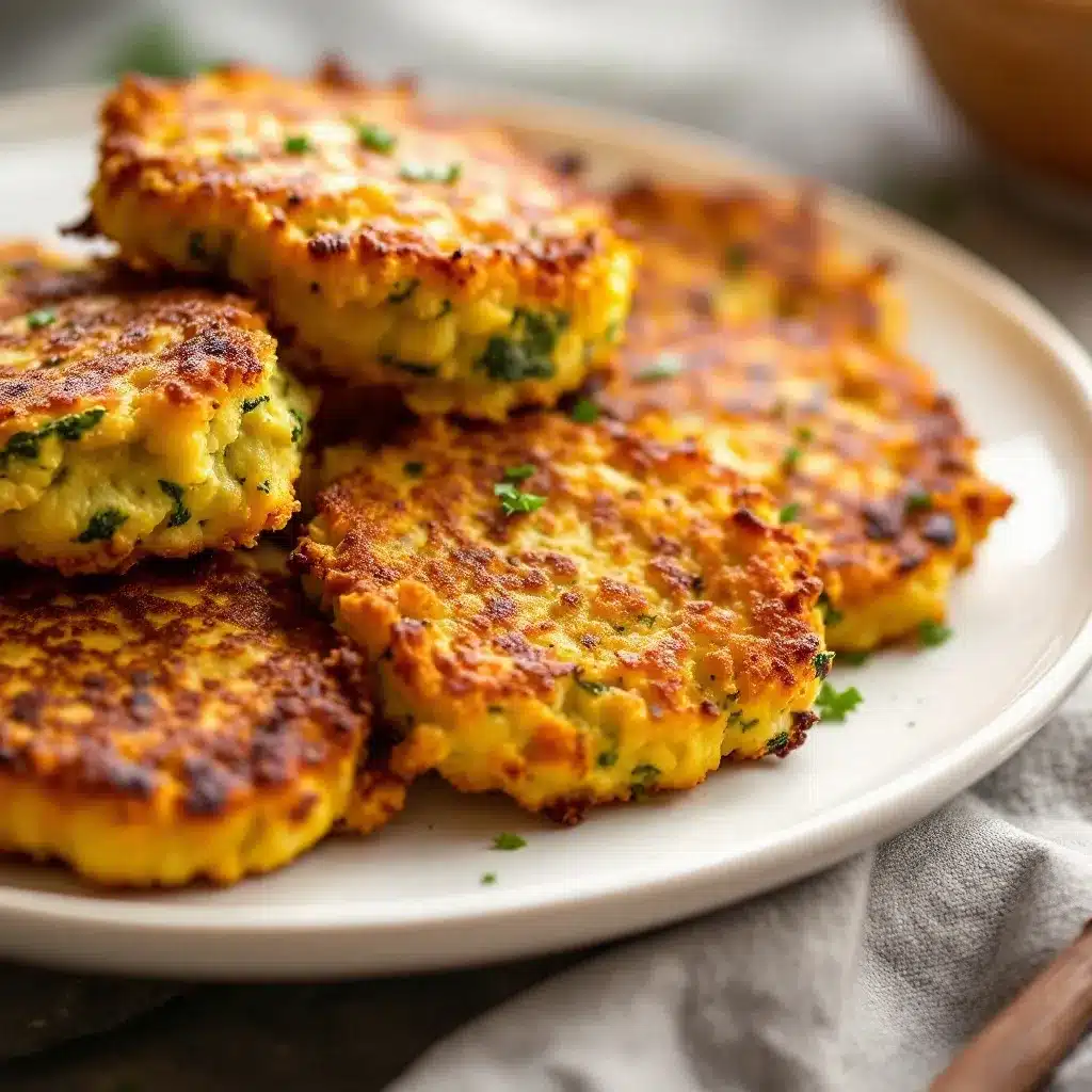 Airfryer-Zucchinipuffer preparation steps