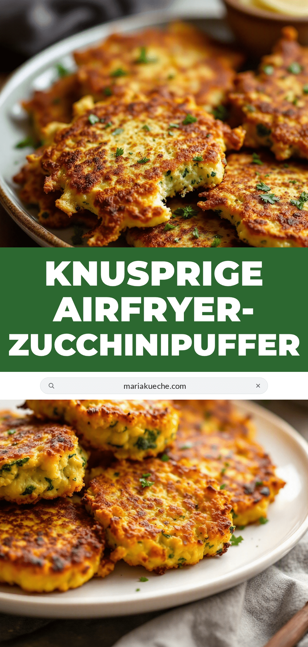 Airfryer-Zucchinipuffer recipe