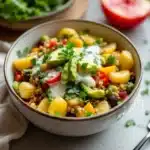 bayerischer kartoffelsalat mit gurke und radieschen - featured image