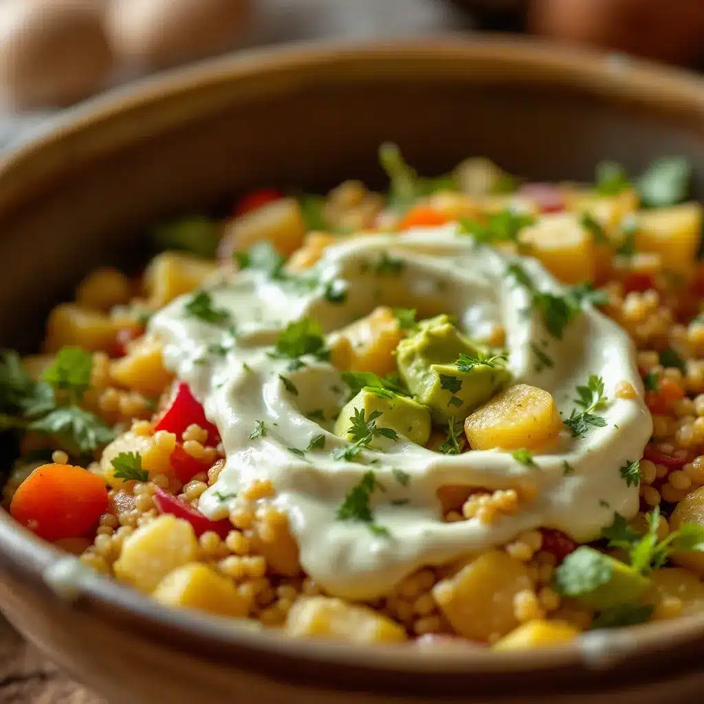 bayerischer kartoffelsalat mit gurke und radieschen preparation steps