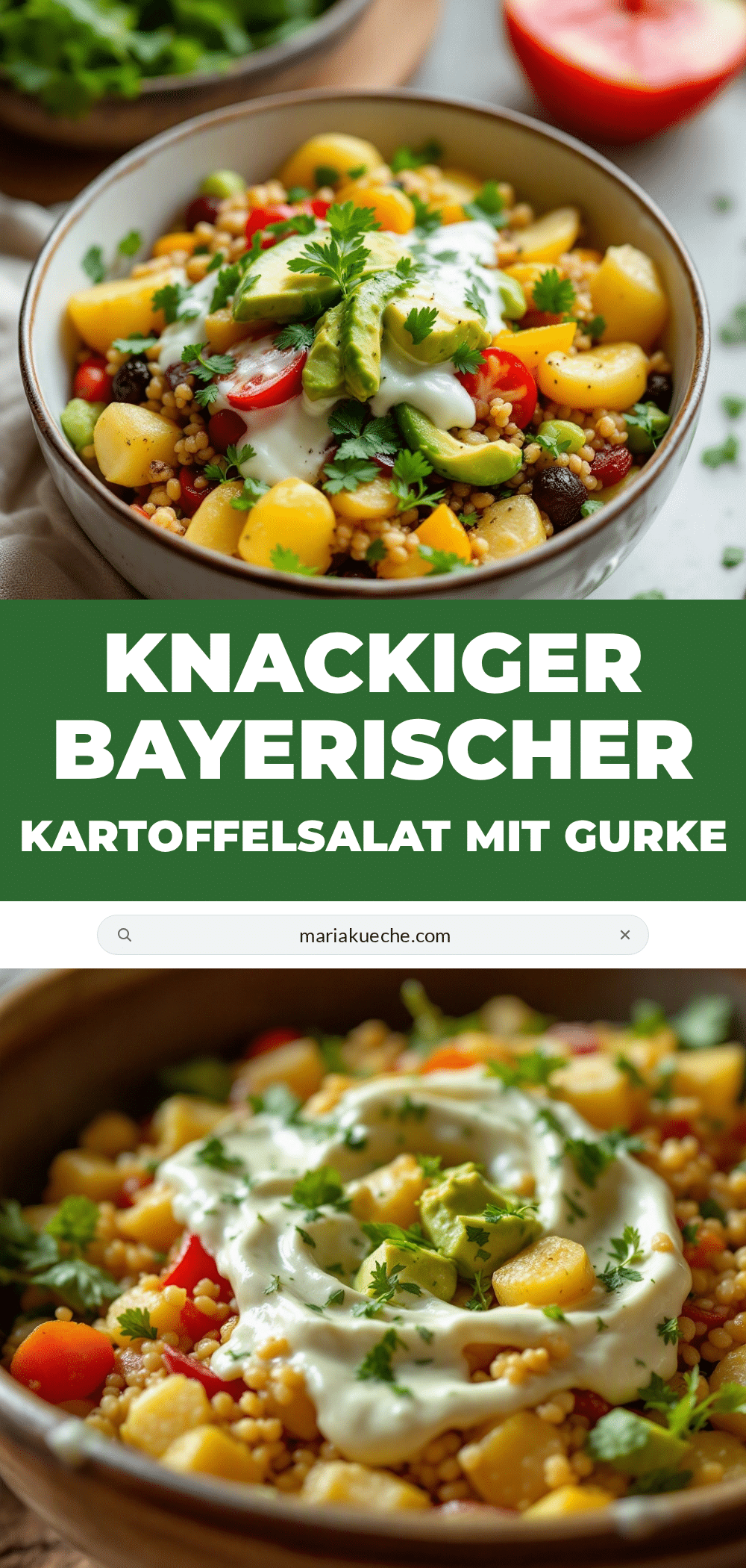 bayerischer kartoffelsalat mit gurke und radieschen recipe