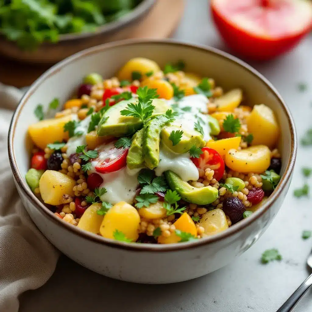 bayerischer kartoffelsalat mit gurke und radieschen - featured image