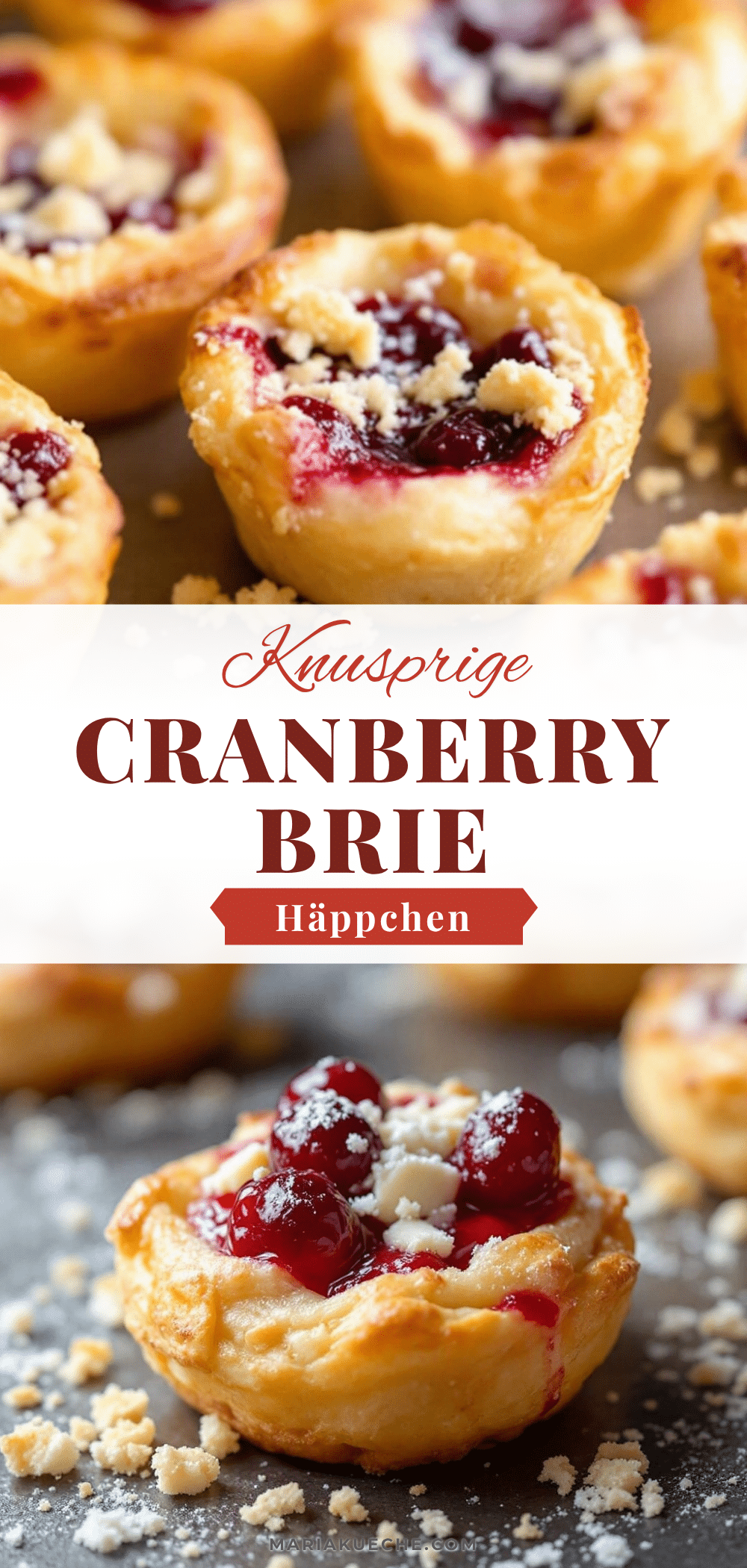 Beste Knusprige Cranberry Brie Blätterteig Häppchen Rezept recipe