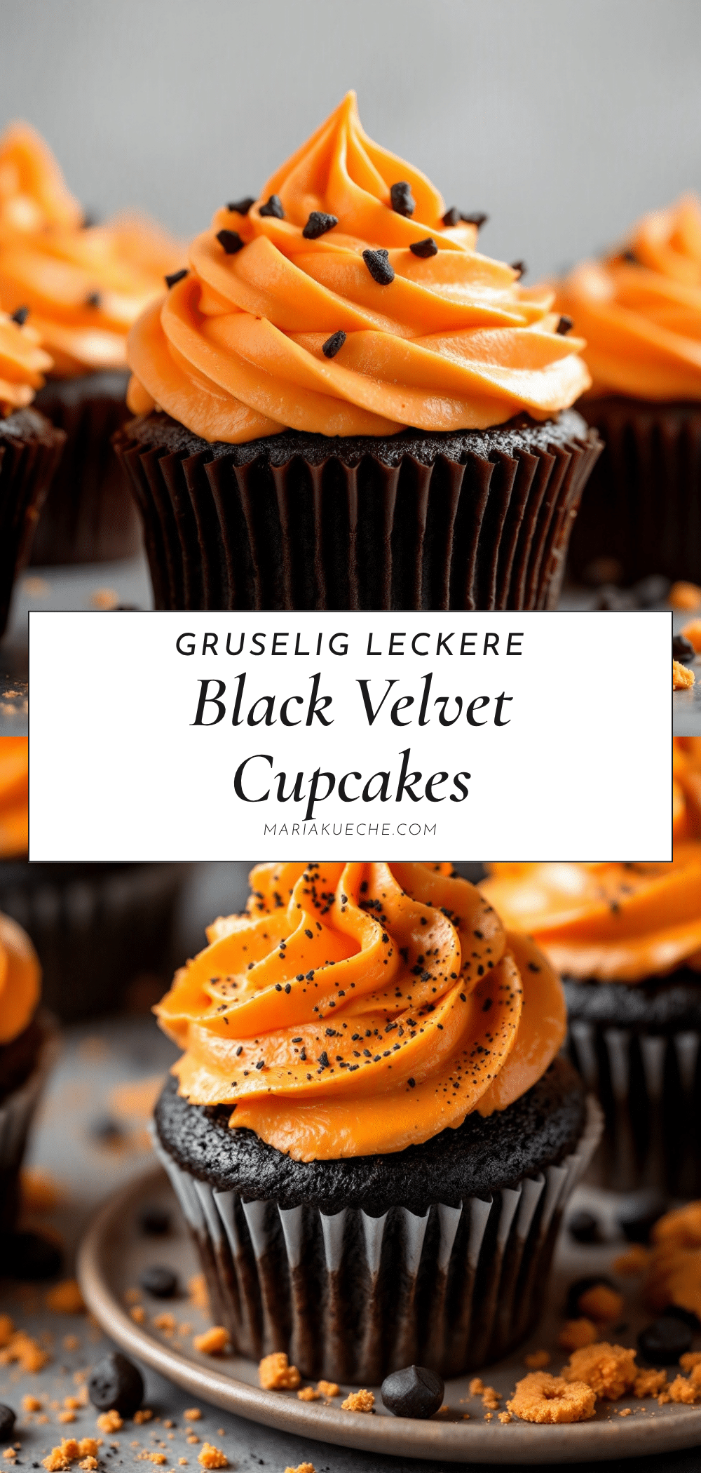 Black Velvet Halloween Cupcakes recipe