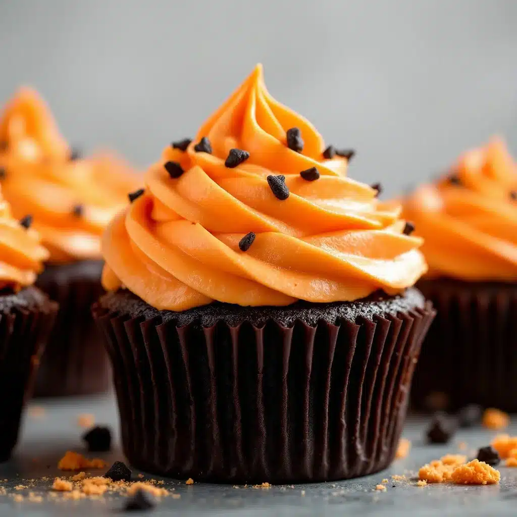 Black Velvet Halloween Cupcakes - featured image