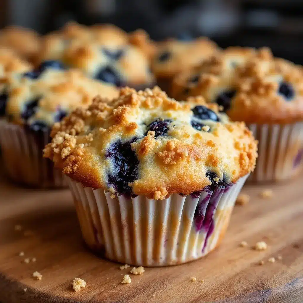 Blaubeer-Streusel Muffins preparation steps
