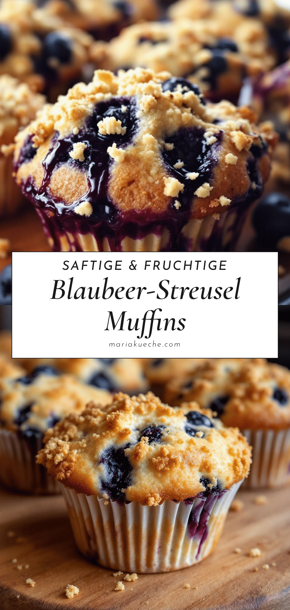 Blaubeer-Streusel Muffins recipe