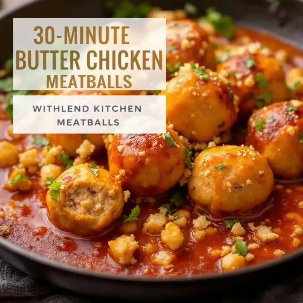 Butter Chicken Fleischbällchen 30 Minuten preparation steps