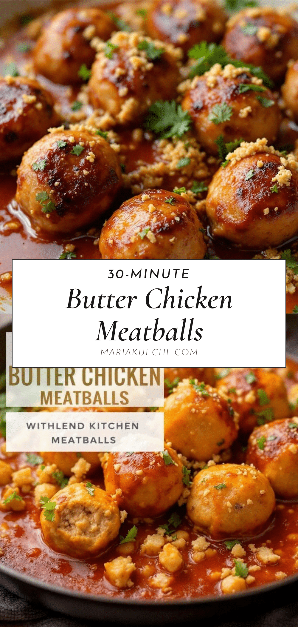 Butter Chicken Fleischbällchen 30 Minuten recipe