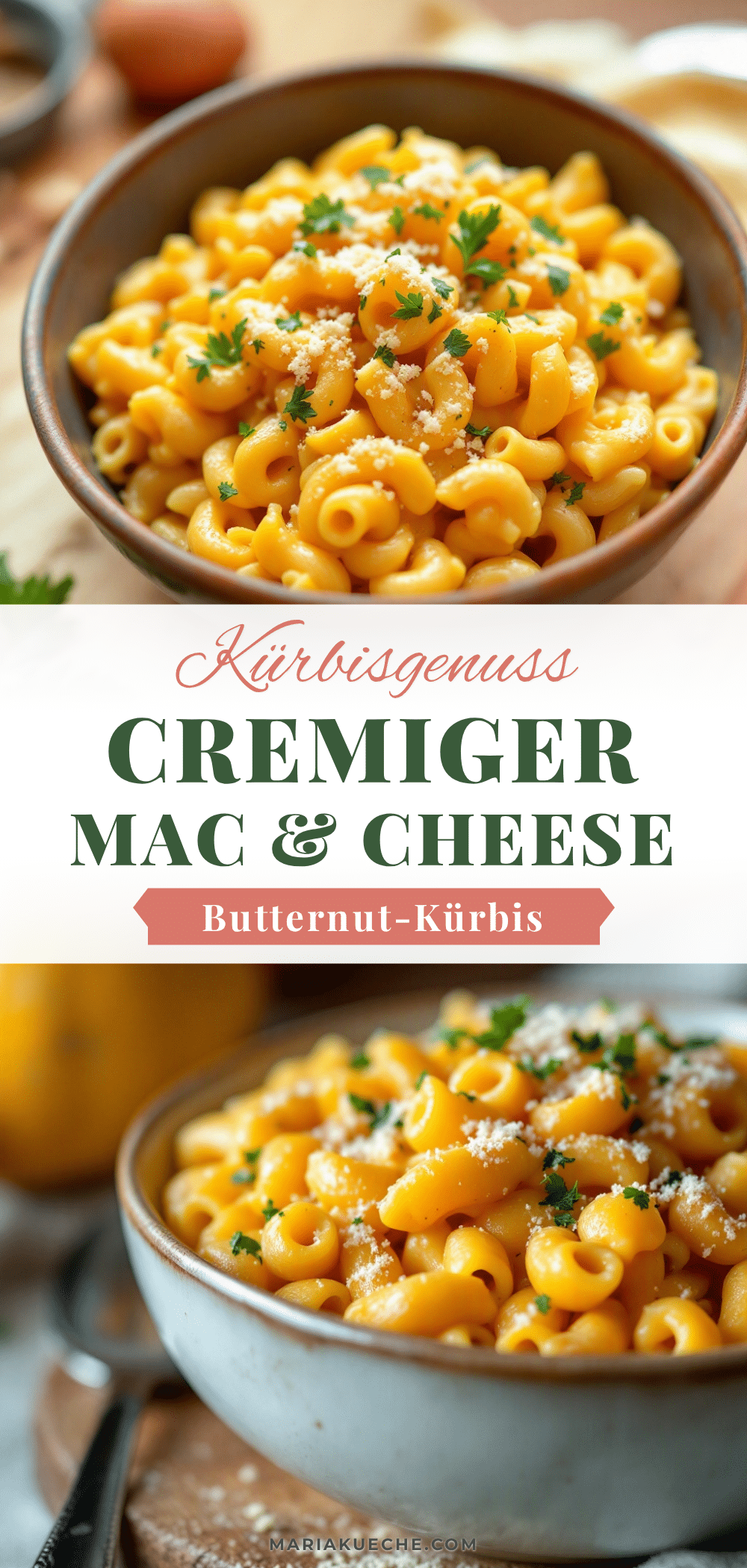 Butternut-Kürbis Mac and Cheese recipe