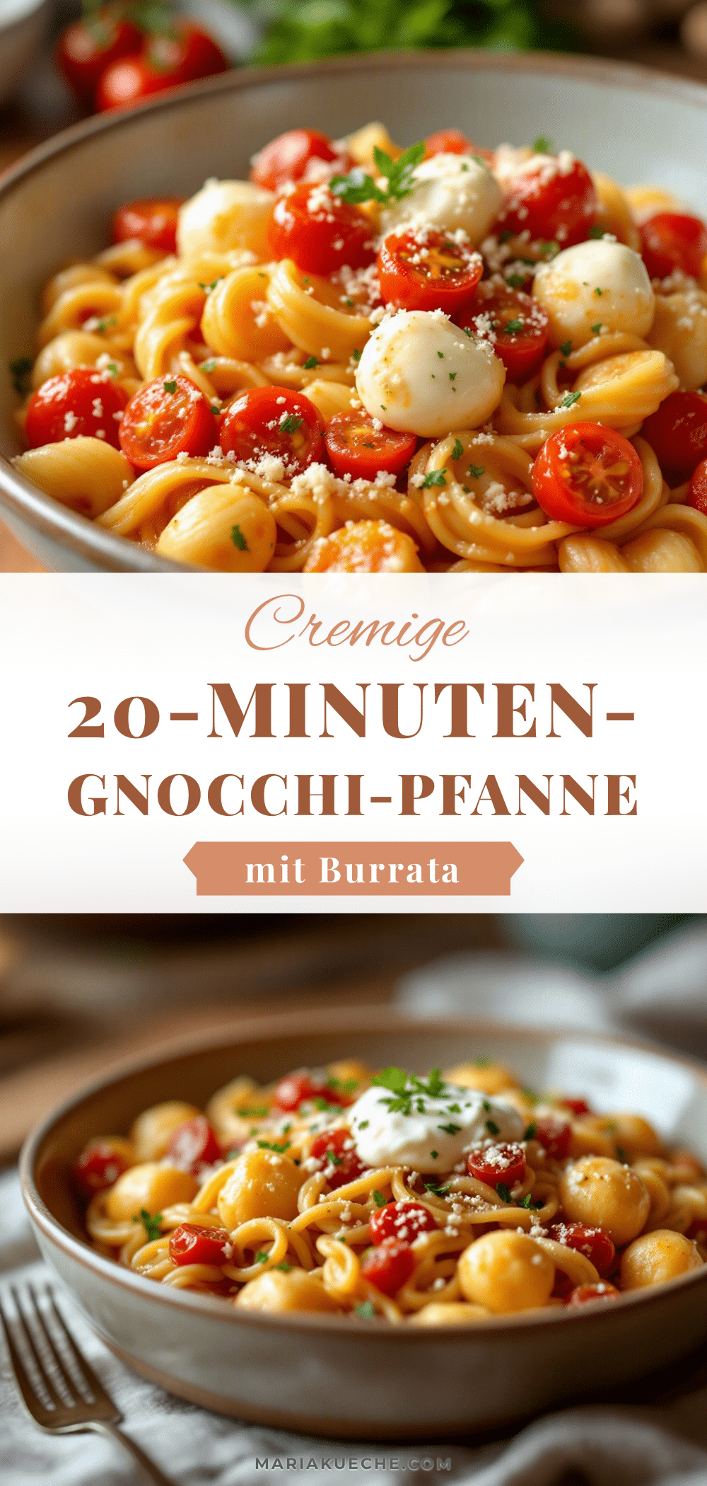 Cremige 20-Minuten-Gnocchi-Pfanne mit Burrata recipe