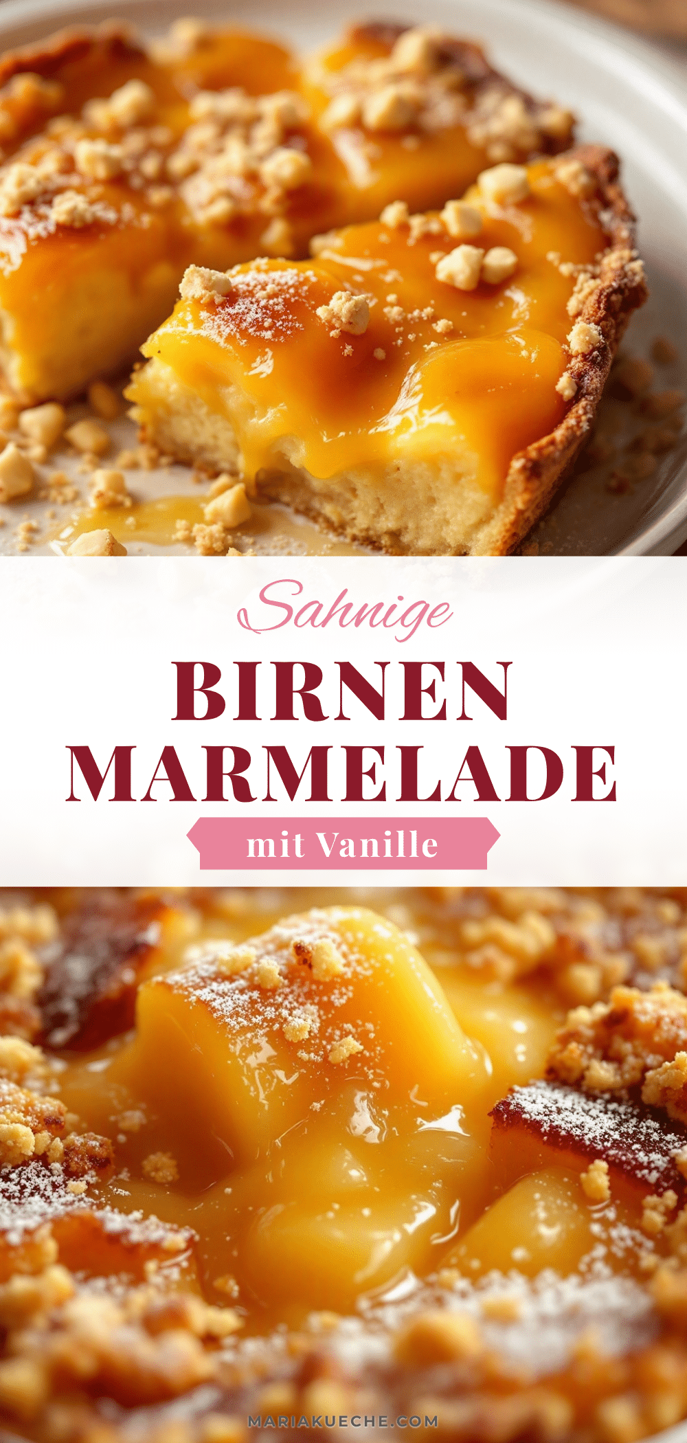 cremige Birnenmarmelade mit Vanille und Zimt recipe