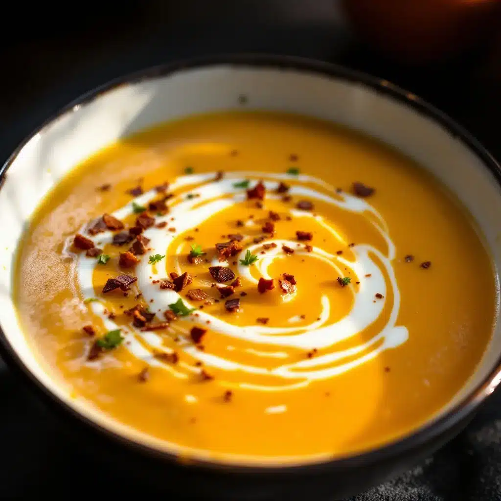 cremige Hokkaido Kürbissuppe mit Kokosmilch - featured image