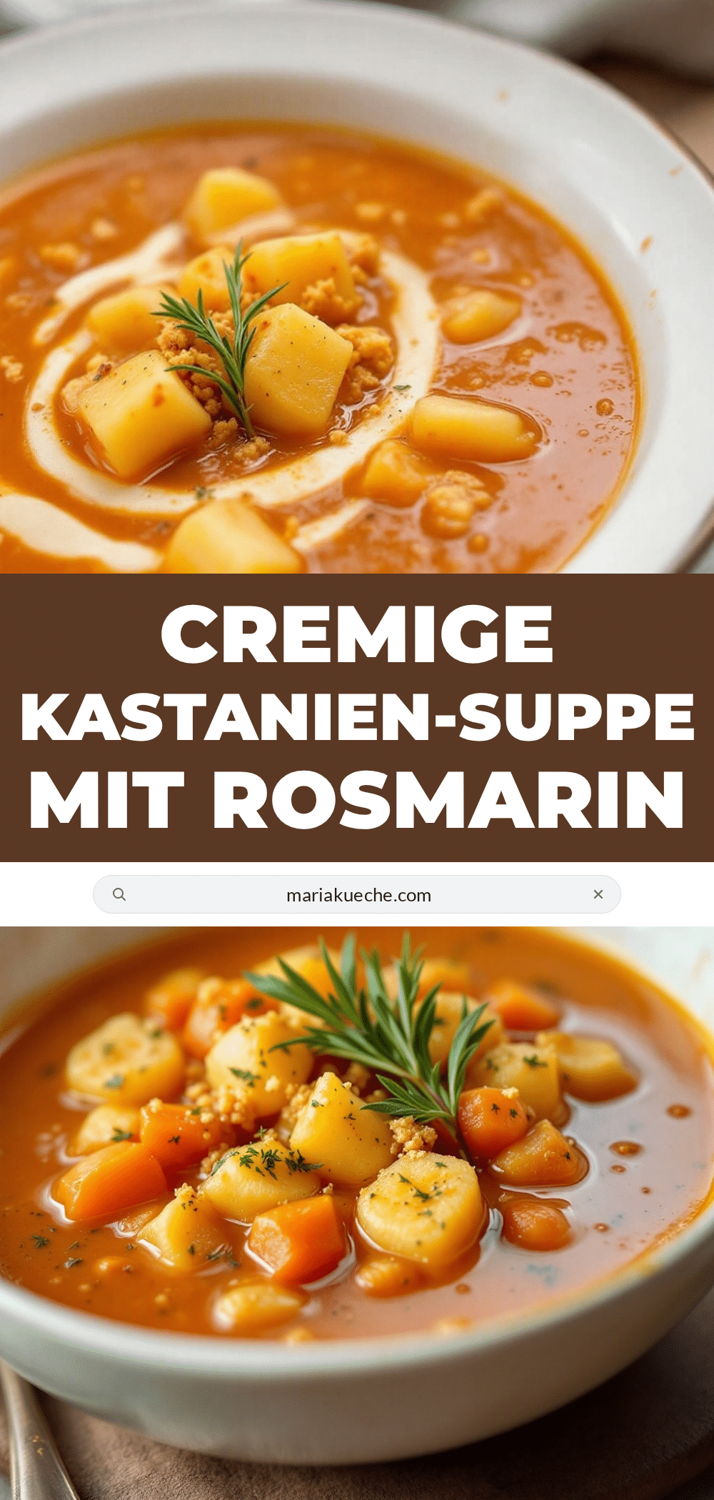 cremige kastanien-suppe mit rosmarin recipe