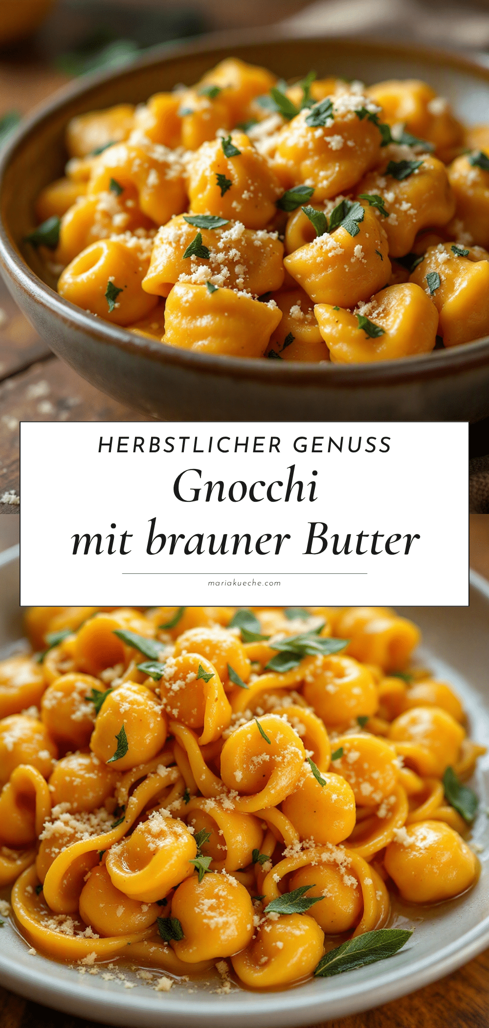 cremige Kürbis-Gnocchi mit brauner Butter recipe