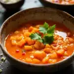 Cremige Kürbis-Kokos-Suppe mit Chili - featured image