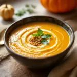 Cremige Kürbissuppe mit Ingwer - featured image