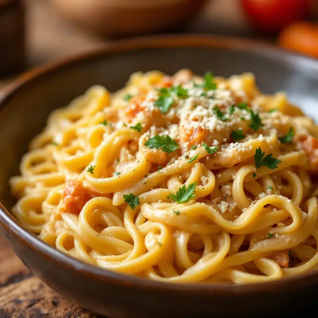 cremige one-pot tuscan pasta preparation steps