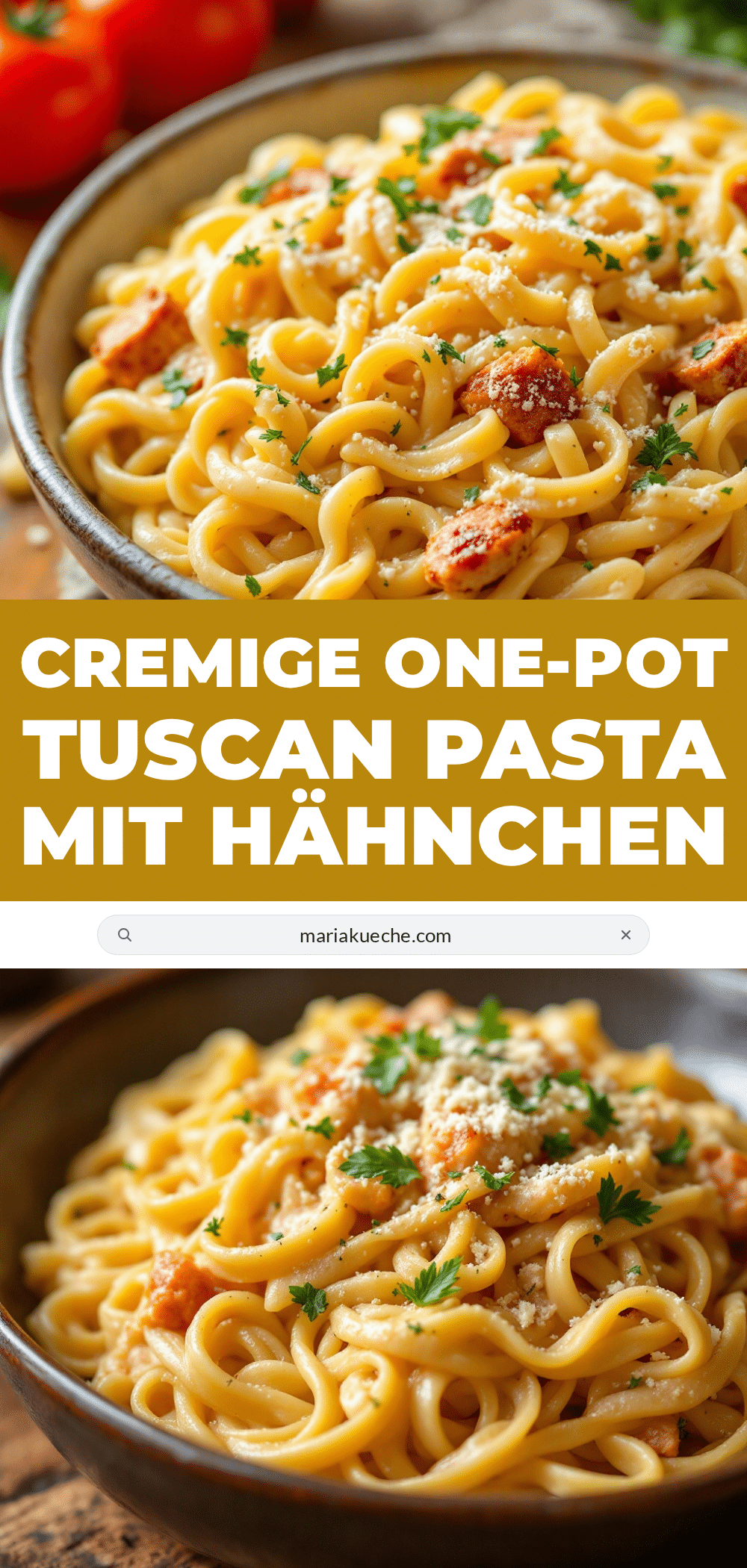 cremige one-pot tuscan pasta recipe