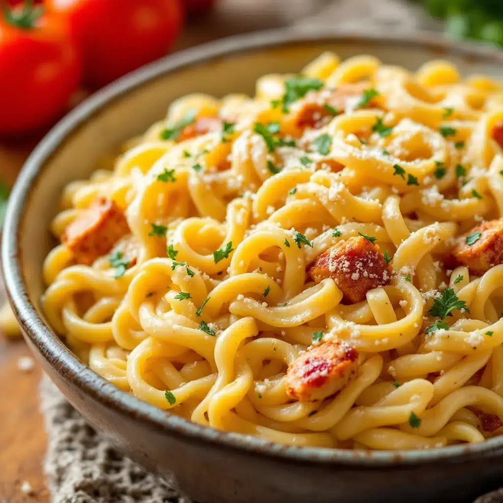cremige one-pot tuscan pasta - featured image