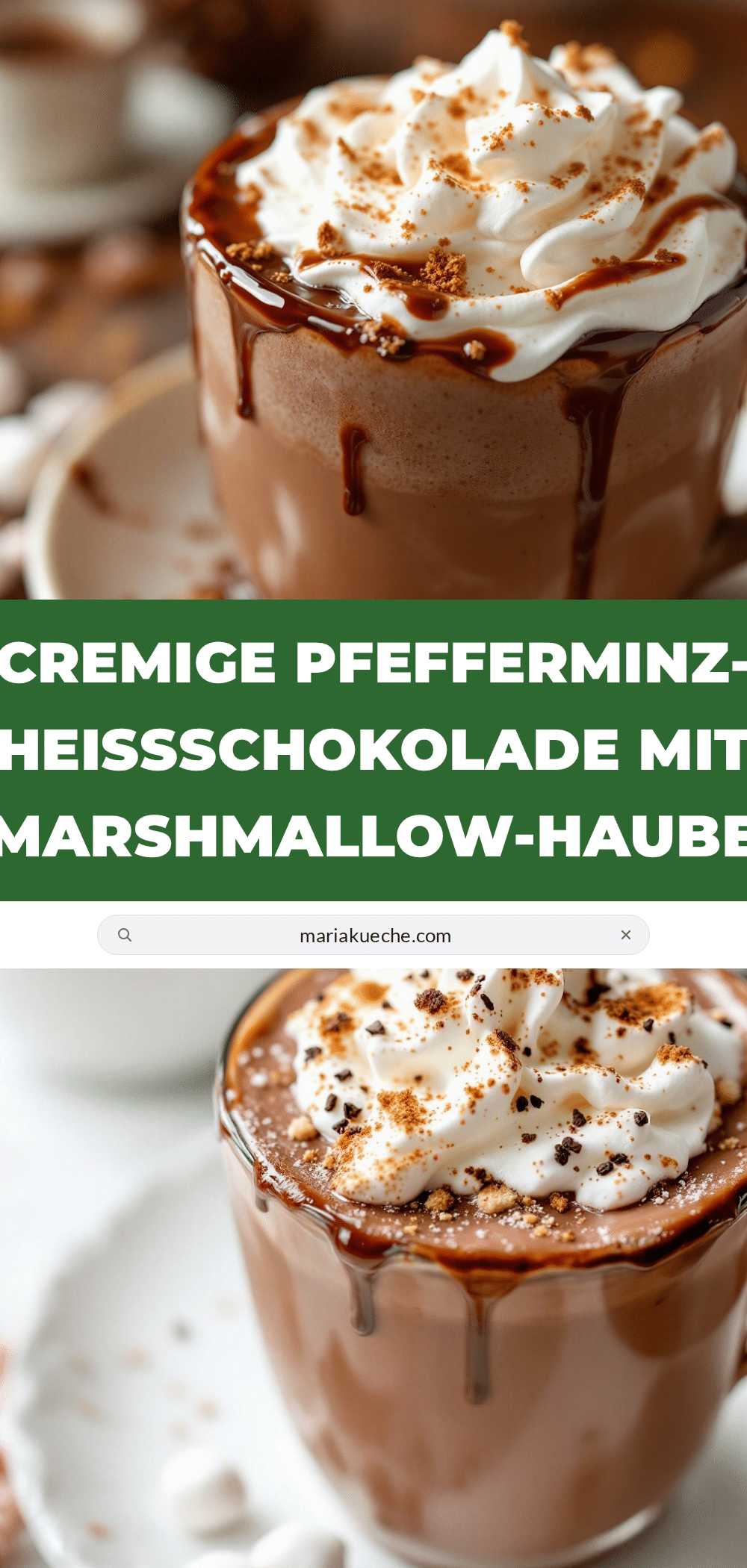 cremige Pfefferminz-Heißschokolade recipe