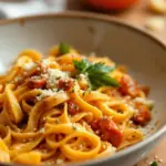 Cremige Pumpkin Feta Pasta - featured image