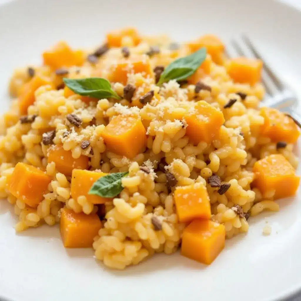 Cremiges Kürbis-Salbei Risotto - featured image