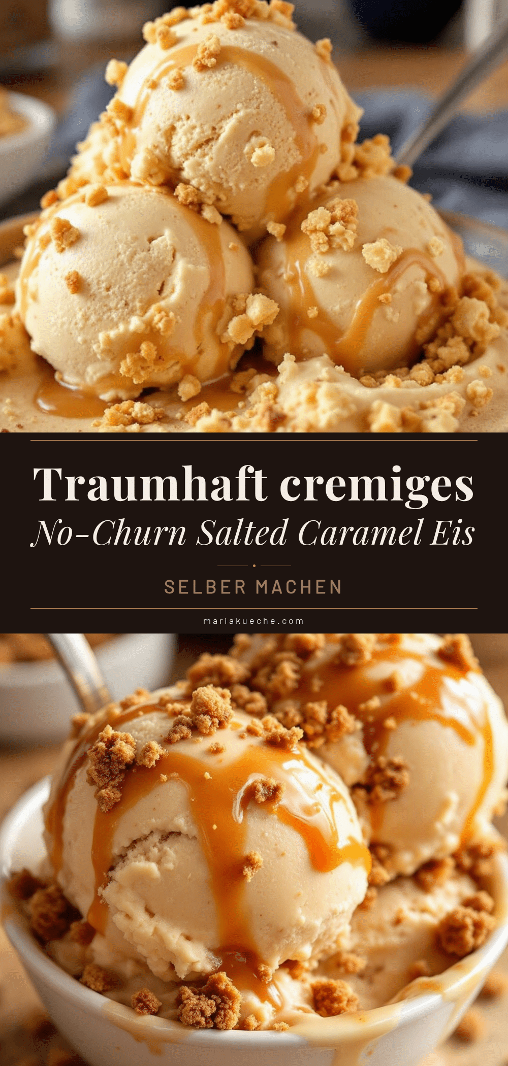 Cremiges No-Churn Salted Caramel Eis recipe