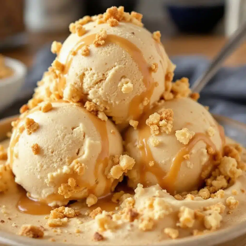 Cremiges No-Churn Salted Caramel Eis - featured image