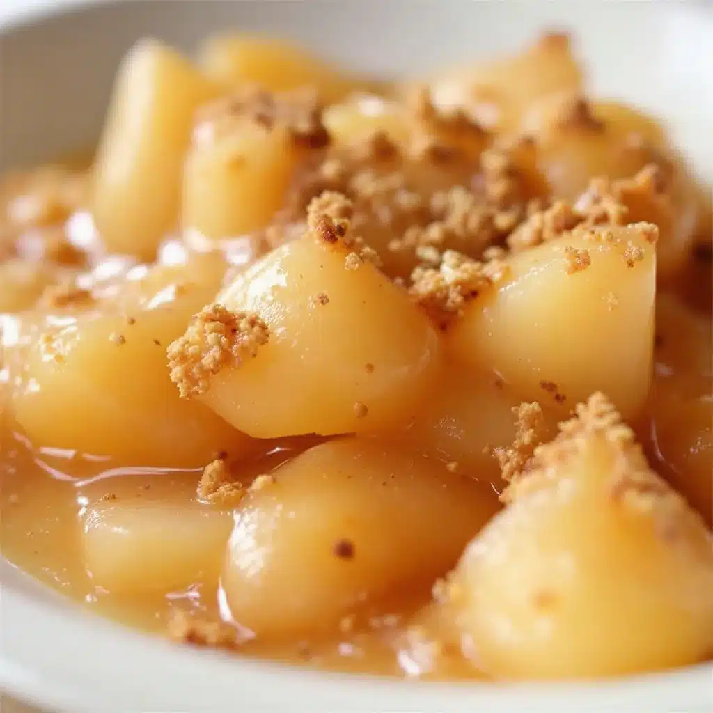 Cremiges Slow Cooker Birnenkompott - featured image