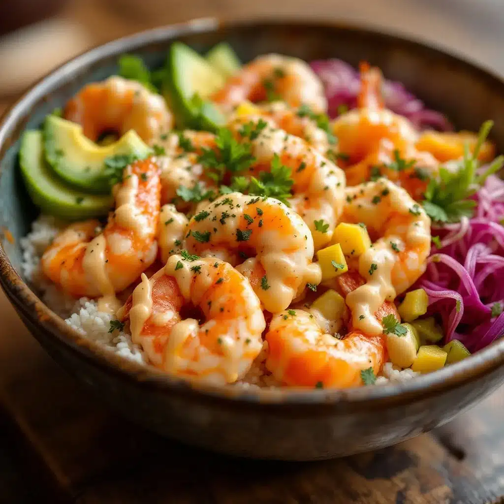Einfache scharfe Thunfisch Sushi Bowl - featured image