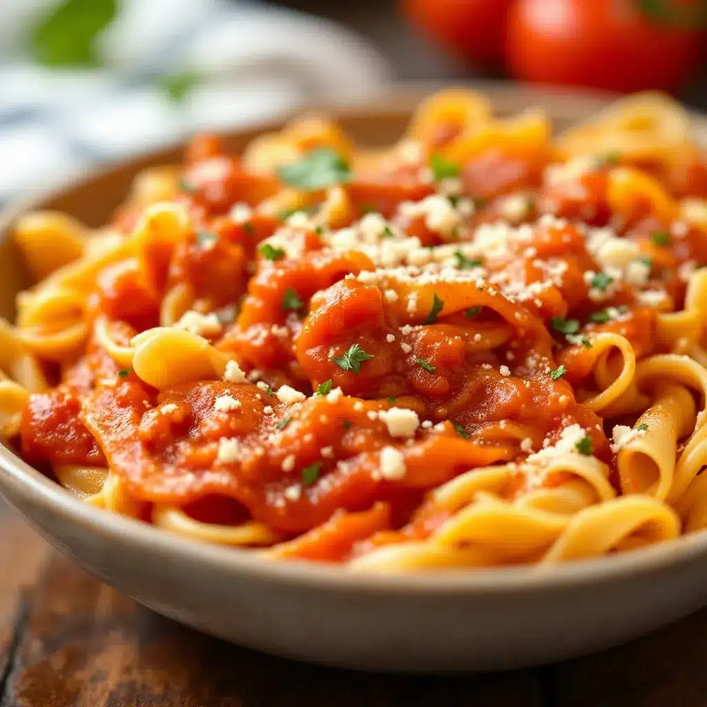 Einfache Tomatensauce im kleinen Batch preparation steps