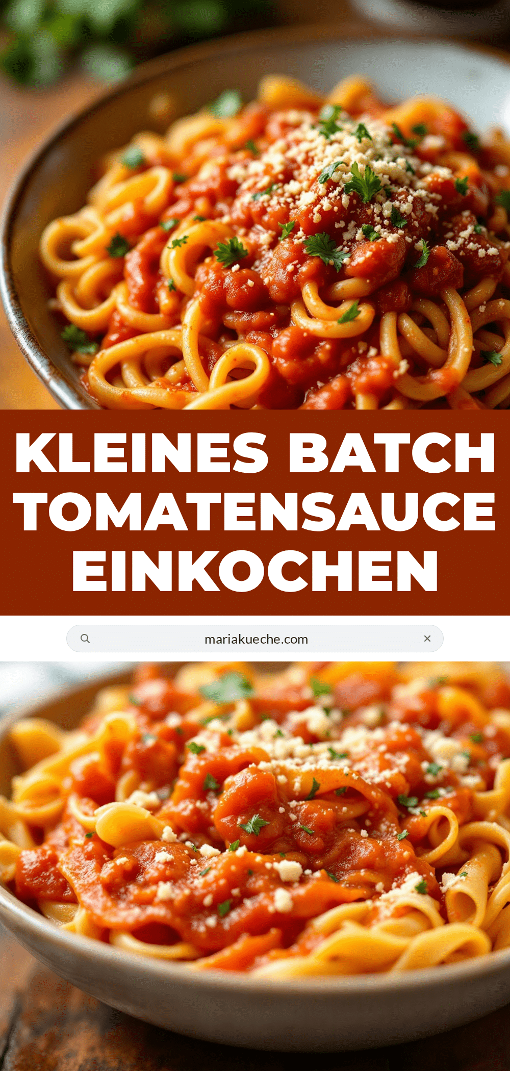 Einfache Tomatensauce im kleinen Batch recipe