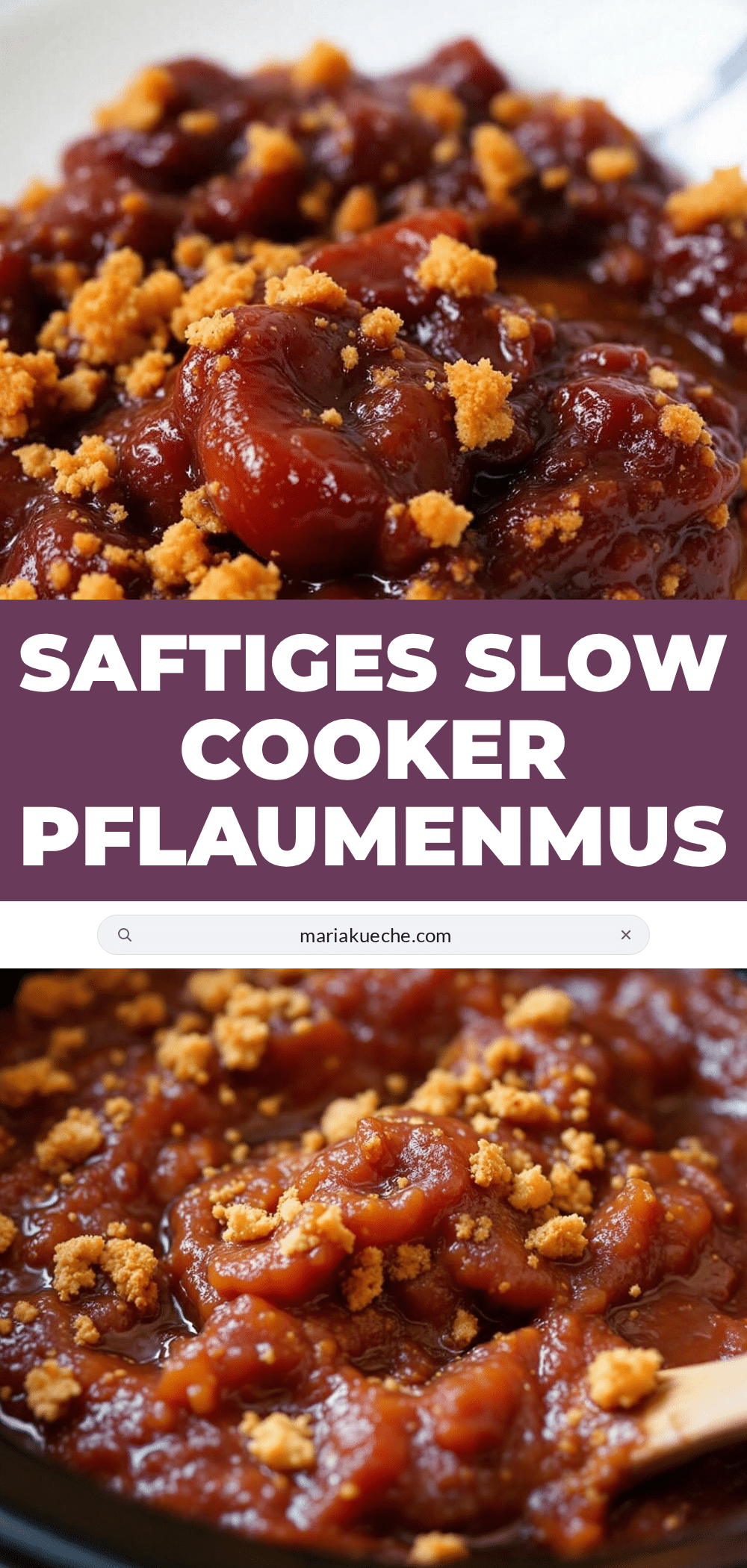 Einfaches Slow Cooker Pflaumenmus mit Gewürzen recipe