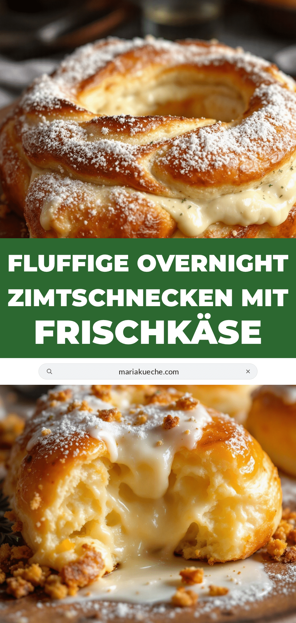 fluffige Overnight Zimtschnecken mit Frischkäse-Frosting recipe