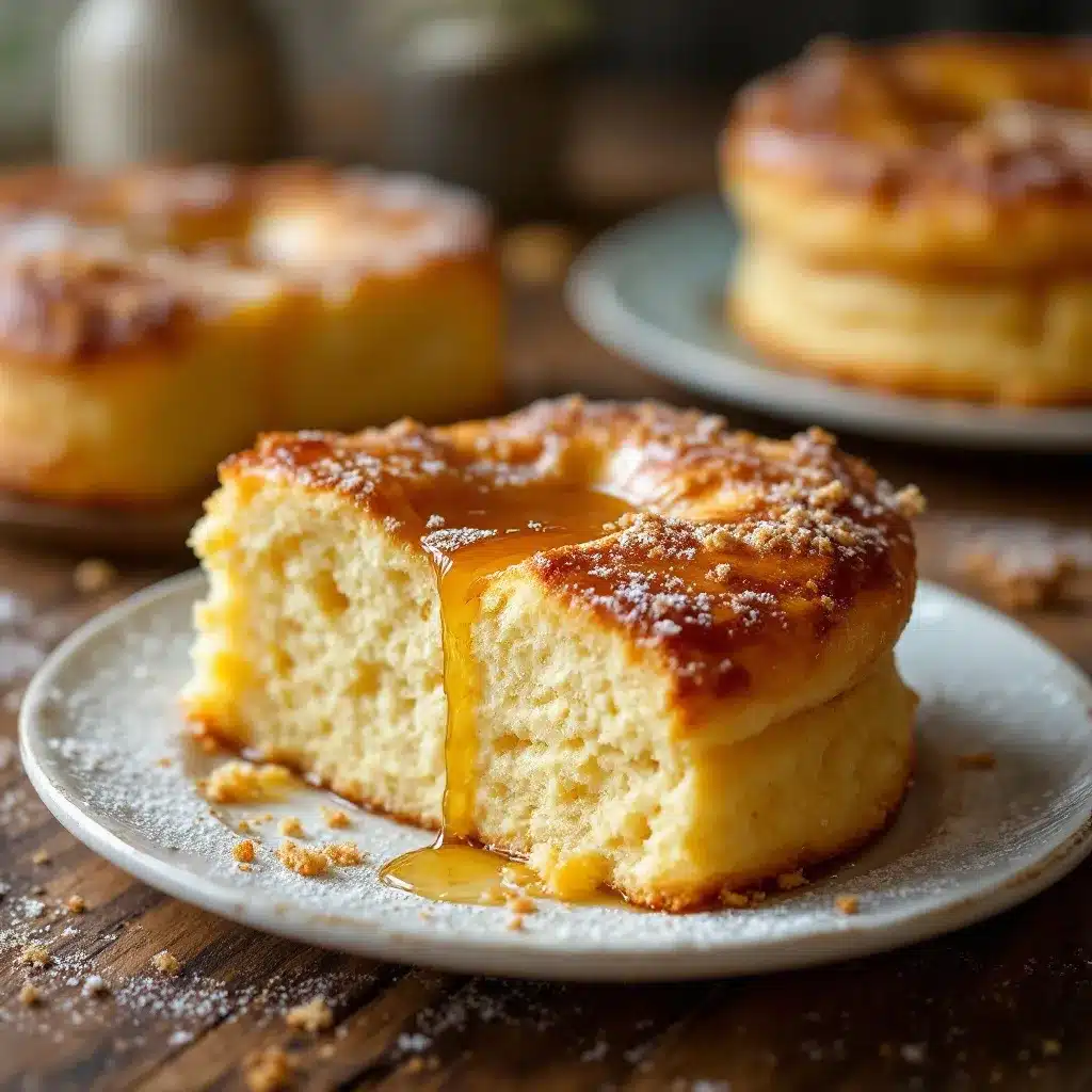 fluffige Pfannkuchen mit Ahornsirup preparation steps