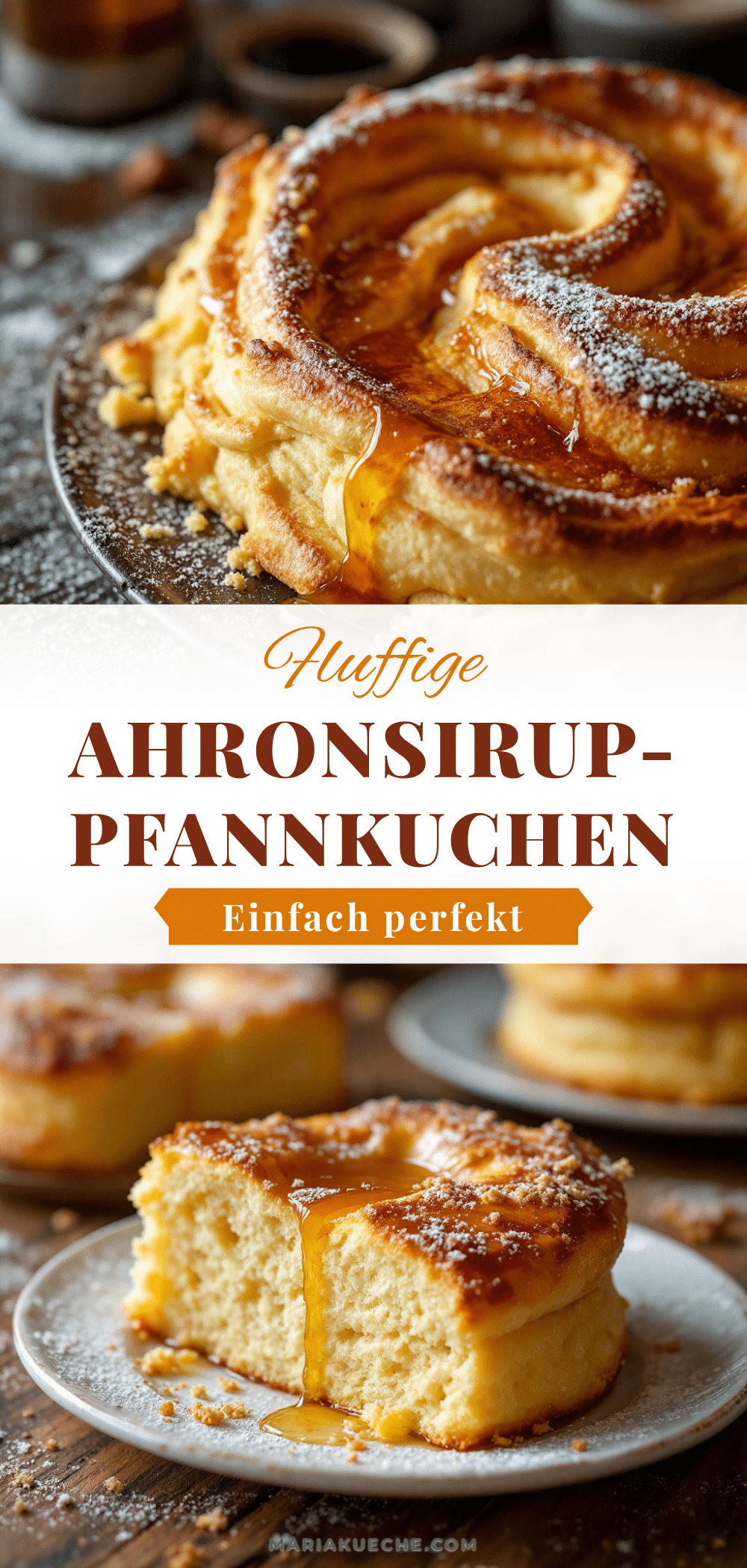 fluffige Pfannkuchen mit Ahornsirup recipe