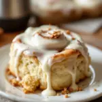 fluffige zimtschnecken mit frischkäseglasur - featured image