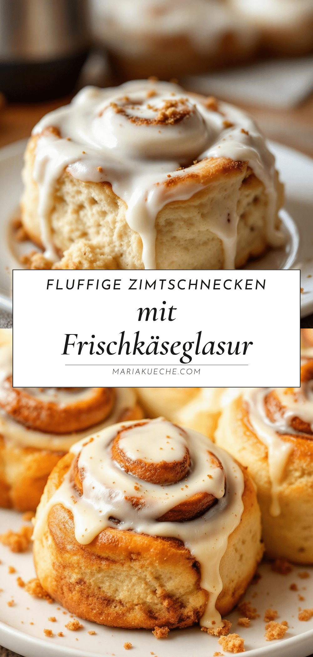 fluffige zimtschnecken mit frischkäseglasur recipe