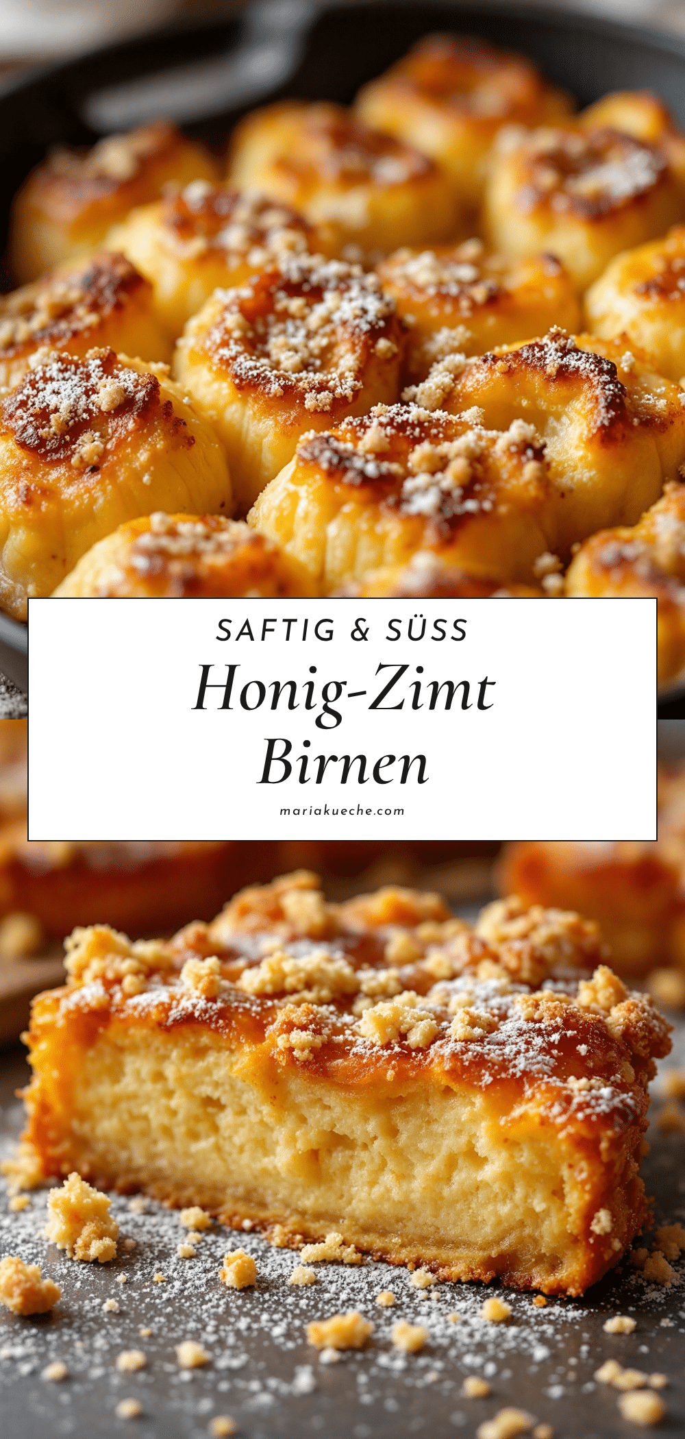 gebackene Birnen mit Honig und Zimt recipe