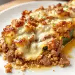 gefüllte Zucchini mit Hackfleisch und Käse - featured image